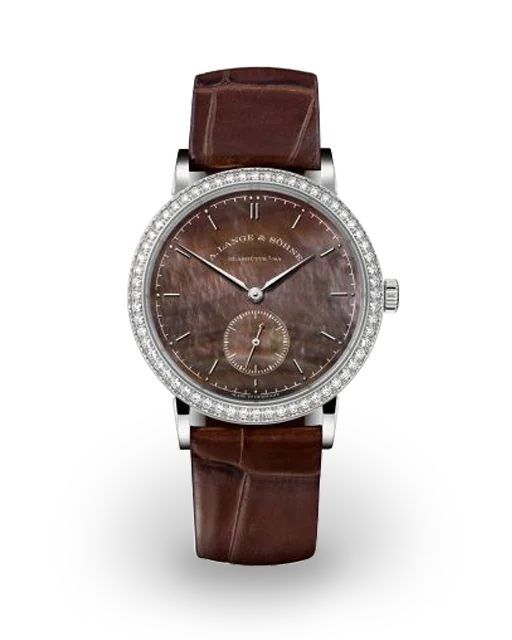 A. Lange & Söhne Saxonia White Gold / Diamond / Brown 878.038 Model Image