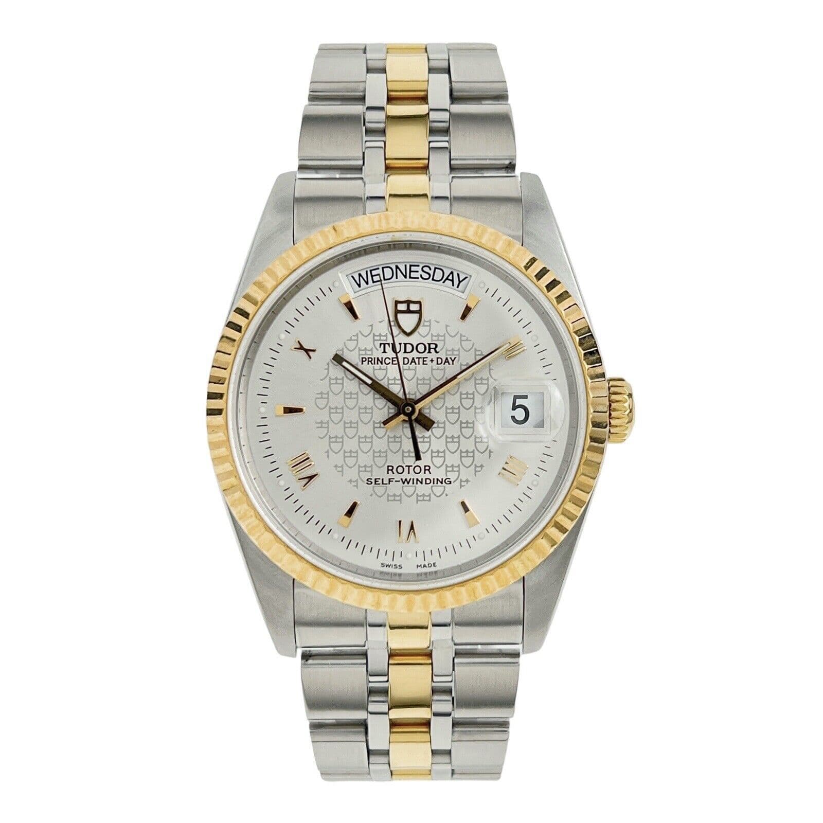 ブランデー MOUTAI PRINCE Tudor Prince Day-Date 36 Two-Tone / Silvered Tudor Logo