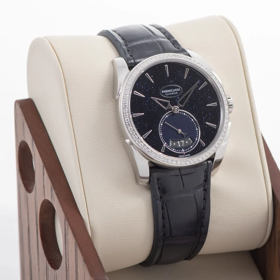 2024 Parmigiani Fleurier Tonda Métropolitaine Galaxy 33.1 Steel / Diamond-Set / Blue / Leather PFC273-0060601-XA3121