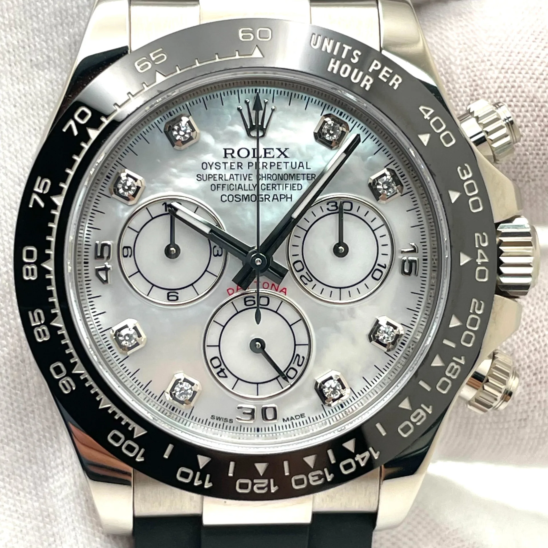 Daytona white gold ceramic best sale