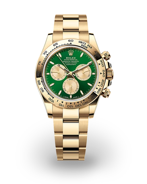 Rolex Daytona Yellow Gold / Green / Oyster 126508-0008  Model Image