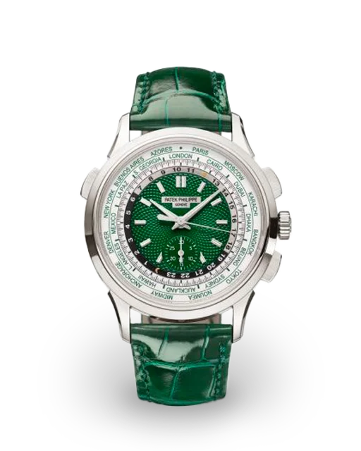 Patek Philippe World Time Chronograph Platinum / Green 5930P-001  Model Image