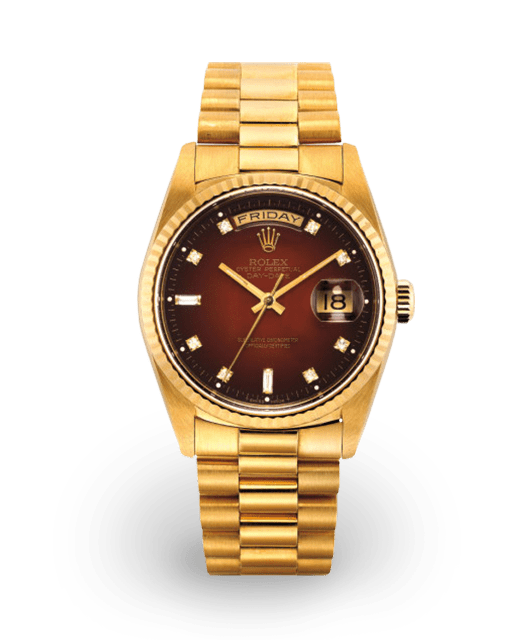 Red Dial Rolex Day-Date Watches | Bezel