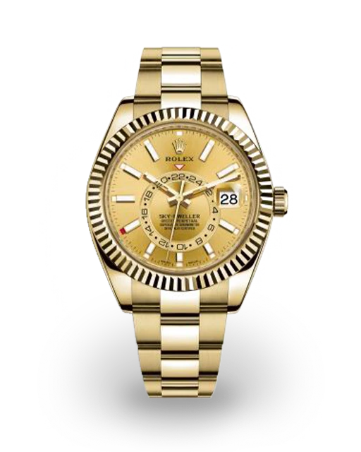 Rolex Sky-Dweller Yellow Gold / Champagne / Oyster 326938-0003  Model Image
