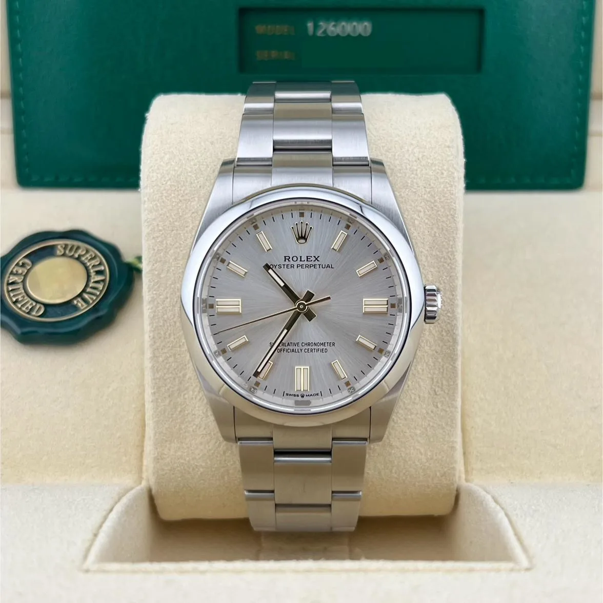 2024 Rolex Oyster Perpetual 36 Silver 126000-0001 Listing Image 2