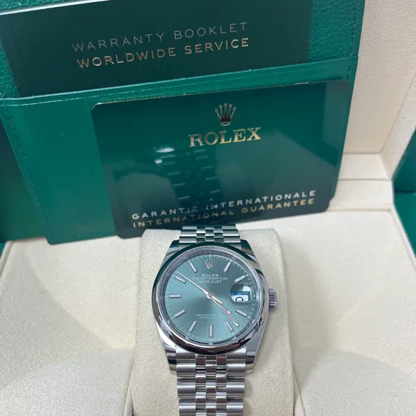 Rolex Datejust 36 Smooth / Mint Green / Jubilee 126200-0023 Listing Image 6