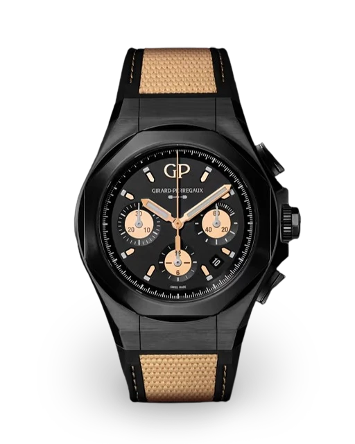 Girard-Perregaux Laureato Absolute Gold Fever Chronograph / Titanium PVD - Limited to 188 Pieces 81060-21-492-FH3A  Model Image