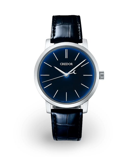 Credor Eichi II Platinum Blue Enamel GBLT997 Watches Bezel