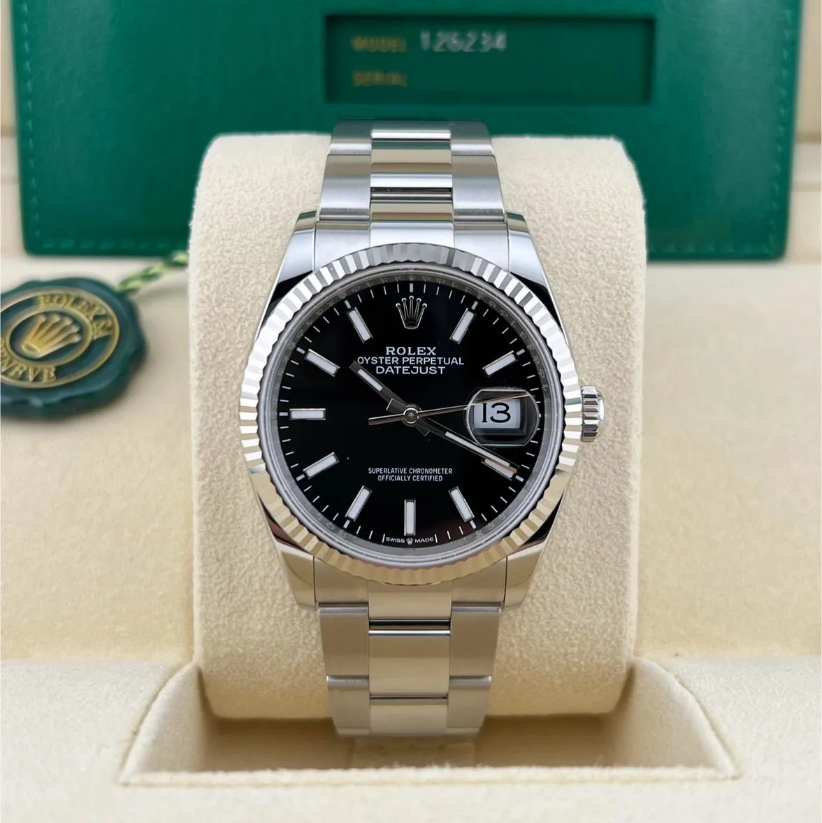2024 Rolex Datejust 36 Fluted / Black / Oyster 126234-0016 Listing Image 3