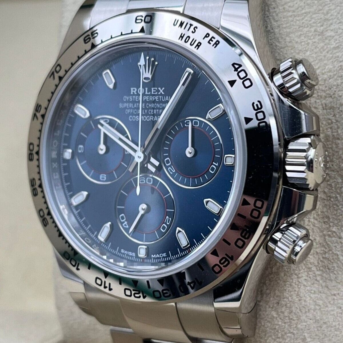 Rolex daytona outlet steel blue dial