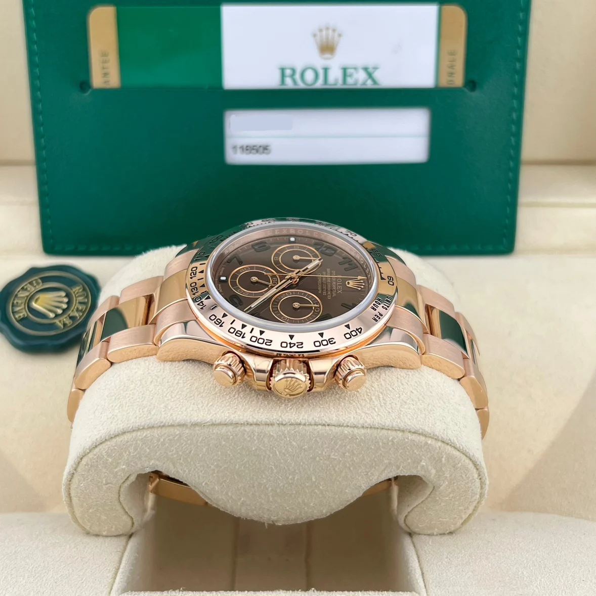 2015 Rolex Daytona Rose Gold / Chocolate / Arabic 116505-0004 Listing Image 3