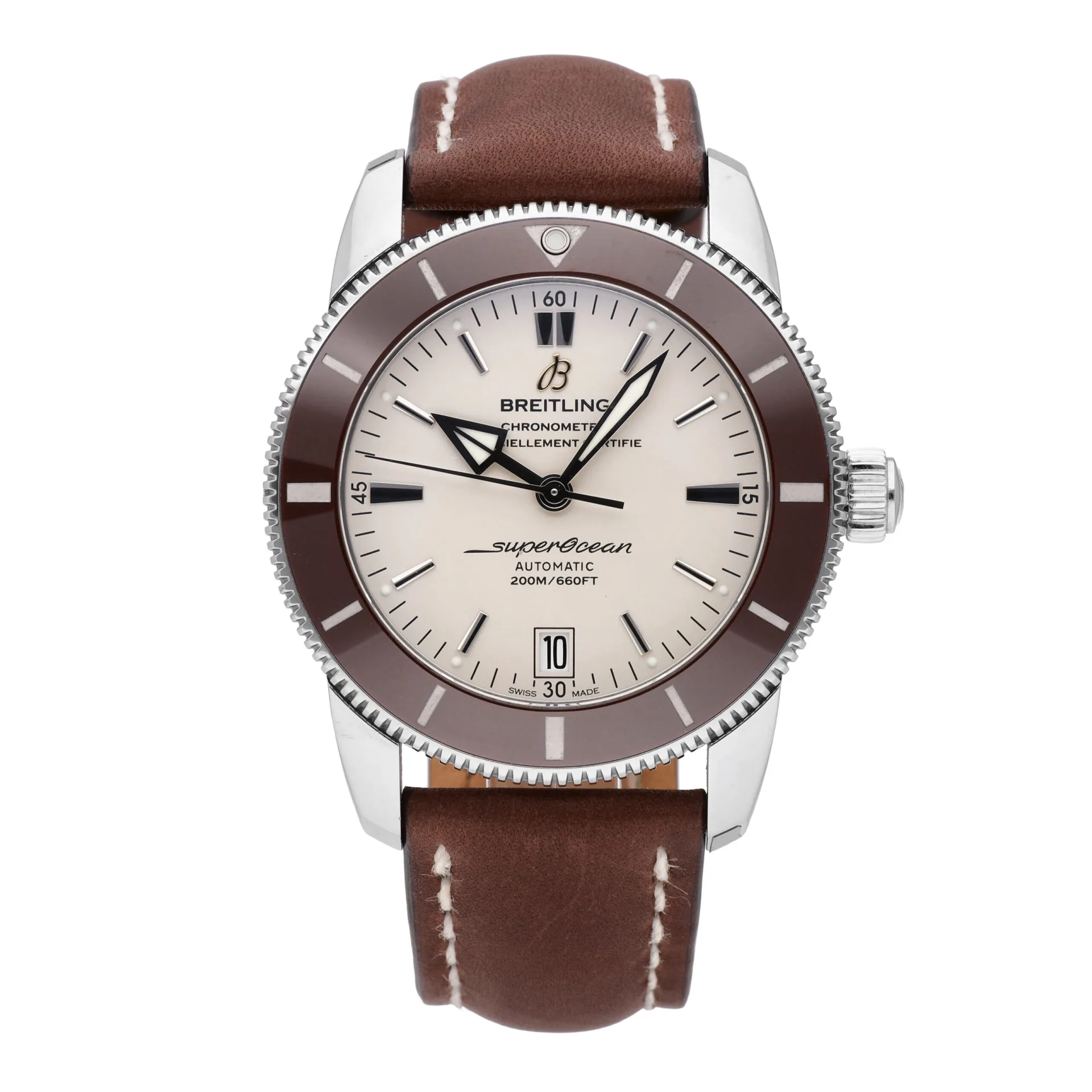 Breitling Superocean Heritage II 42 Stainless Steel / Bronze / Silver / Croco AB201033.G827.739P