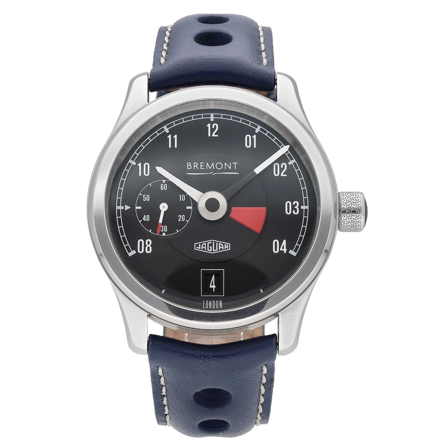 Bremont Jaguar MKI 43 Steel / Black / Strap J-MKI-R-S