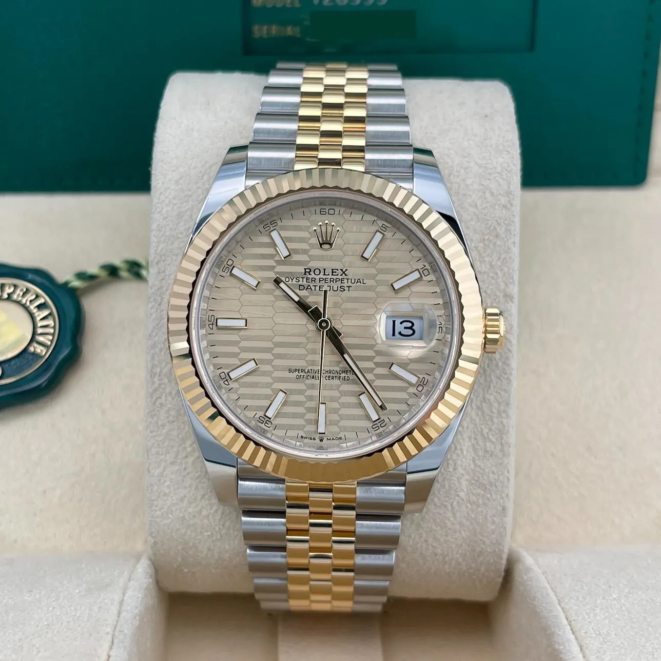 2022 Rolex Datejust 41 Two-Tone / Fluted / Fluted-Motif / Jubilee 126333-0022 Listing Image 2
