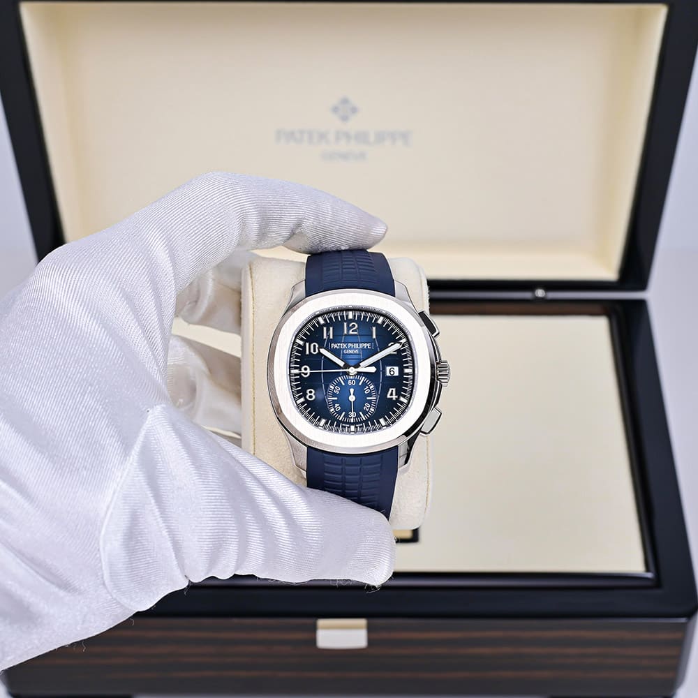 Patek Philippe 5968G-001 Aquanaut Chronograph Automatic Blue Dial Men's Watch