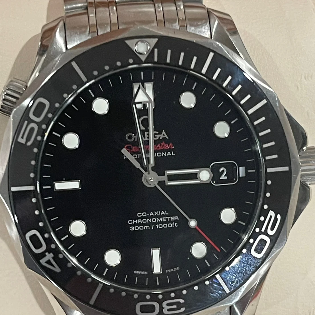 2018 Omega Seamaster Diver 300M / Black 212.30.41.20.01.003
