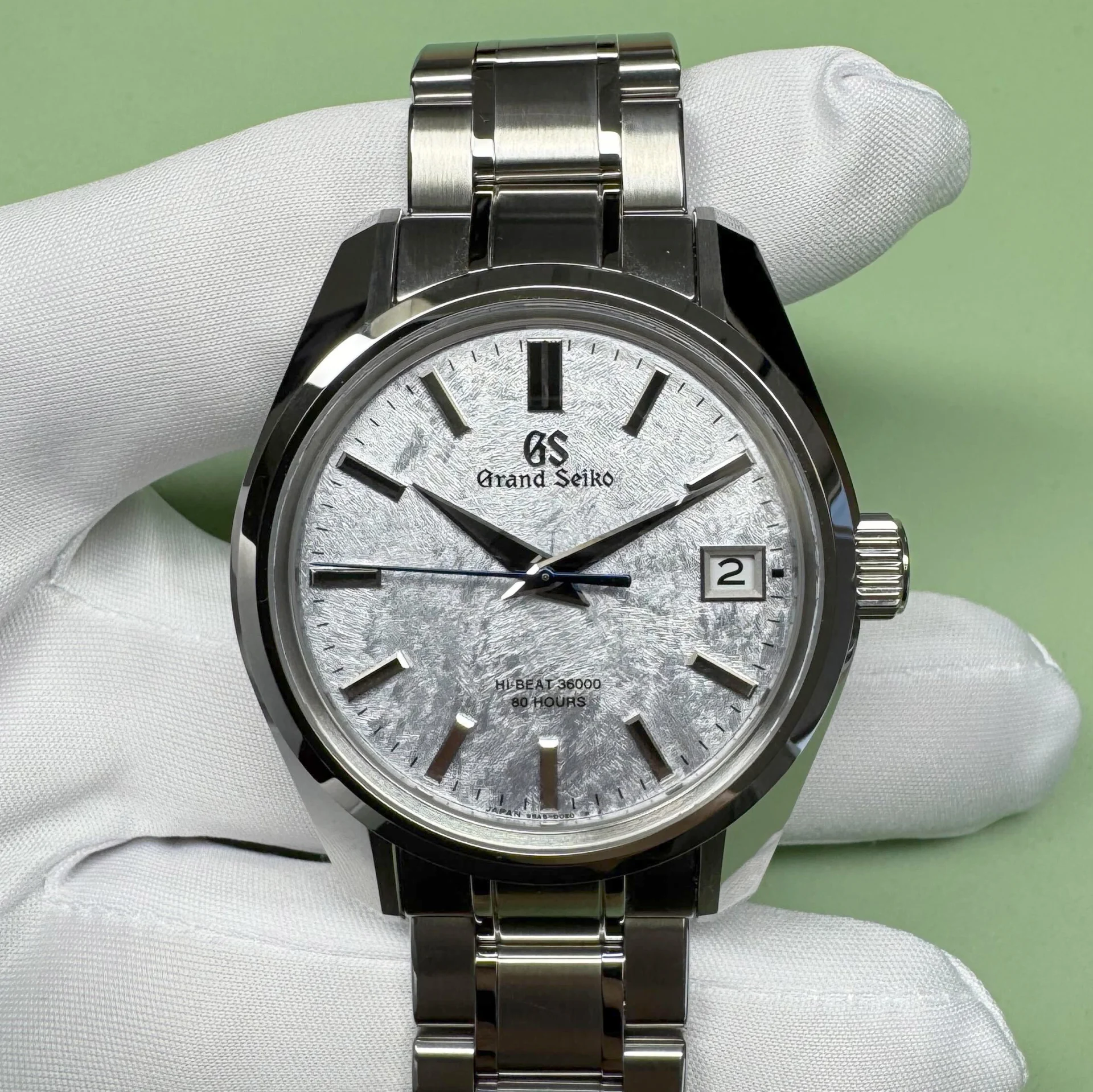 2025 Grand Seiko Heritage 44GS Hi-Beat 36000 40 Steel / Light Blue / Bracelet SLGH013