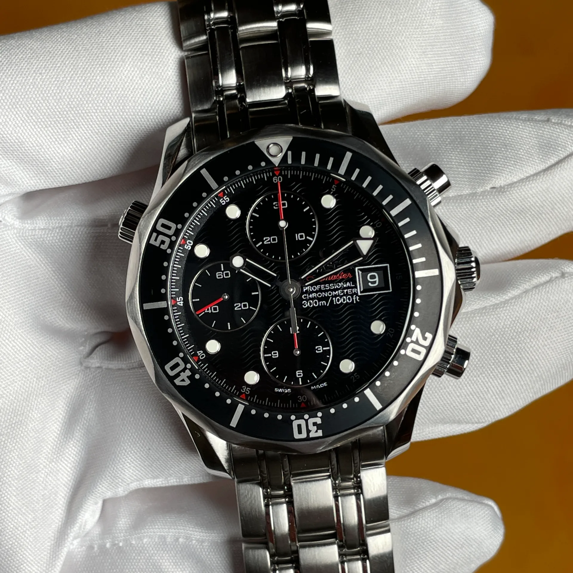 2010 Omega Seamaster Diver 300M Steel / Black / Bracelet 213.30.42.40.01.001