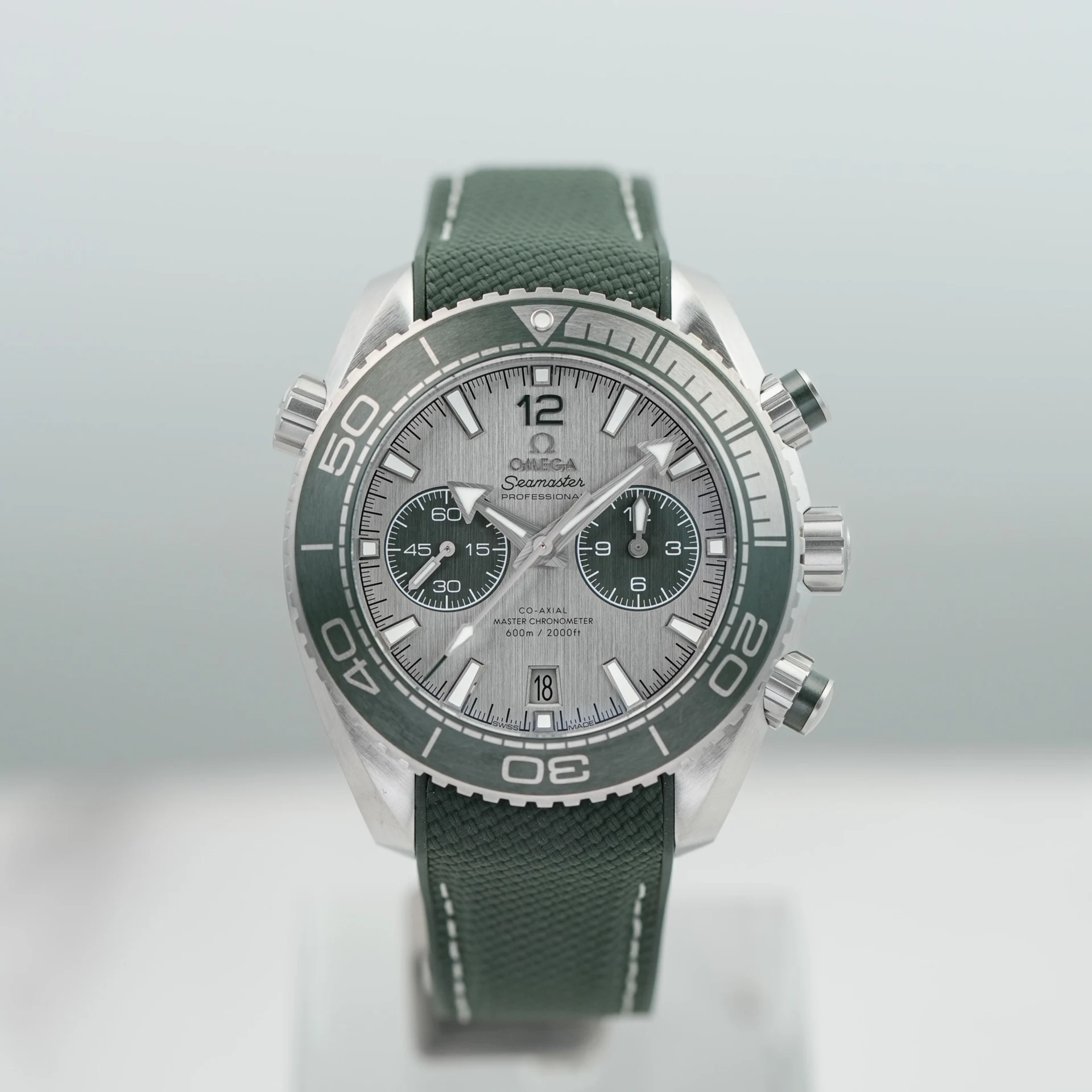 Omega Seamaster Planet Ocean 600M Co-Axial 45.5 Master Chronometer Chronograph Stainless Steel / Silver / Rubber 215.32.46.51.06.001