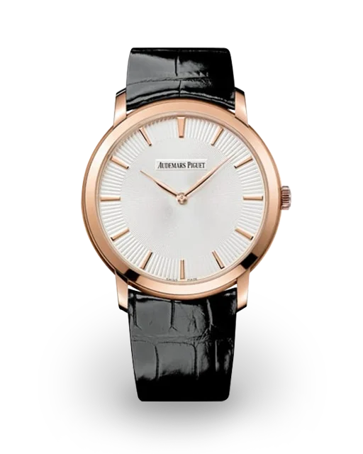 Audemars Piguet  Jules Audemars Extra-Thin 41 Rose Gold / Silvered Guilloche 15180OR.OO.A102CR.01 Model Image