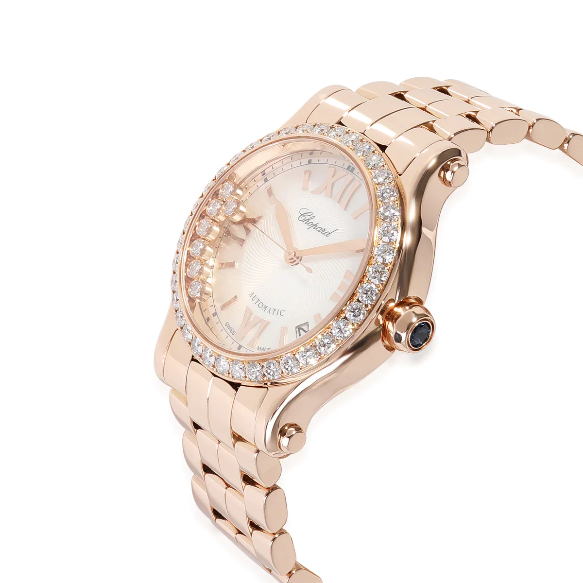 Chopard Happy Sport 36 Rose Gold / Diamond-Set / White MOP / Roman / Bracelet  274808-5007 Listing Image 2