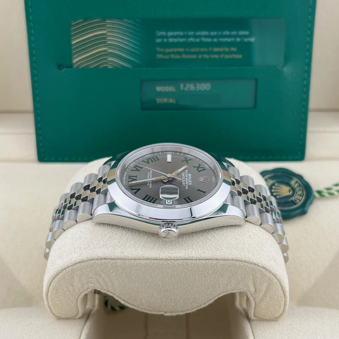 2025 Rolex Datejust 41 "Wimbledon" / Smooth / Jubilee 126300-0014 Listing Image 3