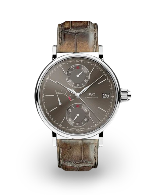 IWC Portofino Hand-Wound Monopusher White Gold / Slate IW5151-03  Model Image