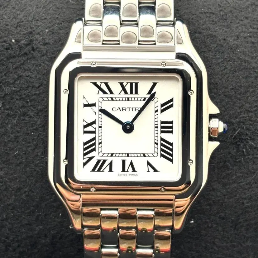 2025 Cartier Panthére de Cartier Medium Steel / Silvered / Roman / Bracelet WSPN0015