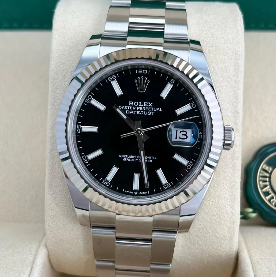 2024 Rolex Datejust 41 Fluted / Black / Oyster 126334-0017 Listing Image 2
