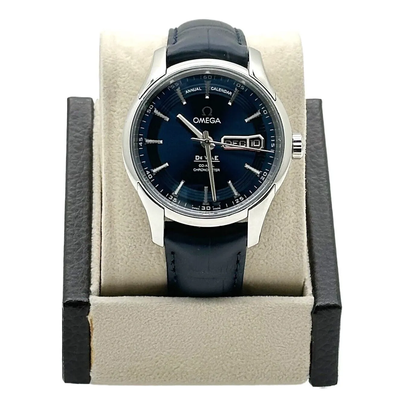 Omega De Ville Hour Vision Co-Axial Annual Calendar Stainless Steel Blue  Orbis