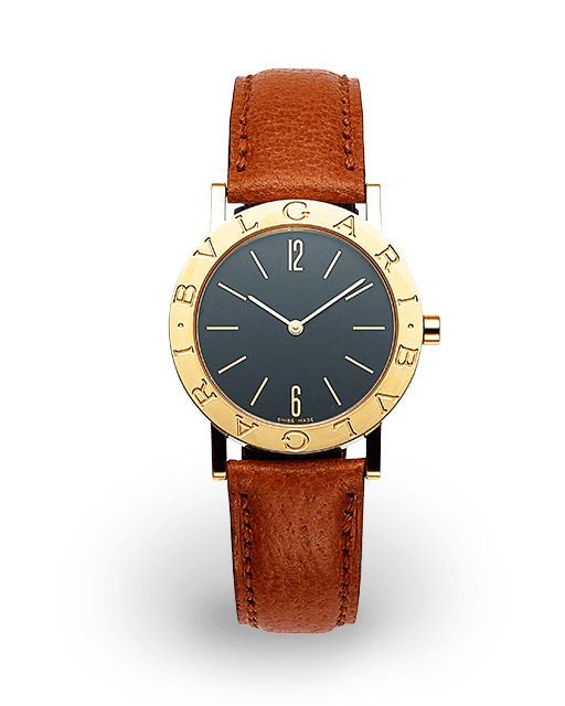 Bvlgari Bvlgari Bvlgari 33 Yellow Gold / Black / Arabic / Strap