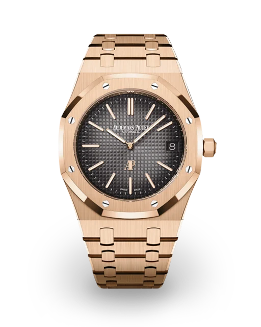 Audemars Piguet  Royal Oak Extra-Thin 39 - 50th Anniversary - Rose Gold / Gray 16202OR.OO.1240OR.01 Model Image