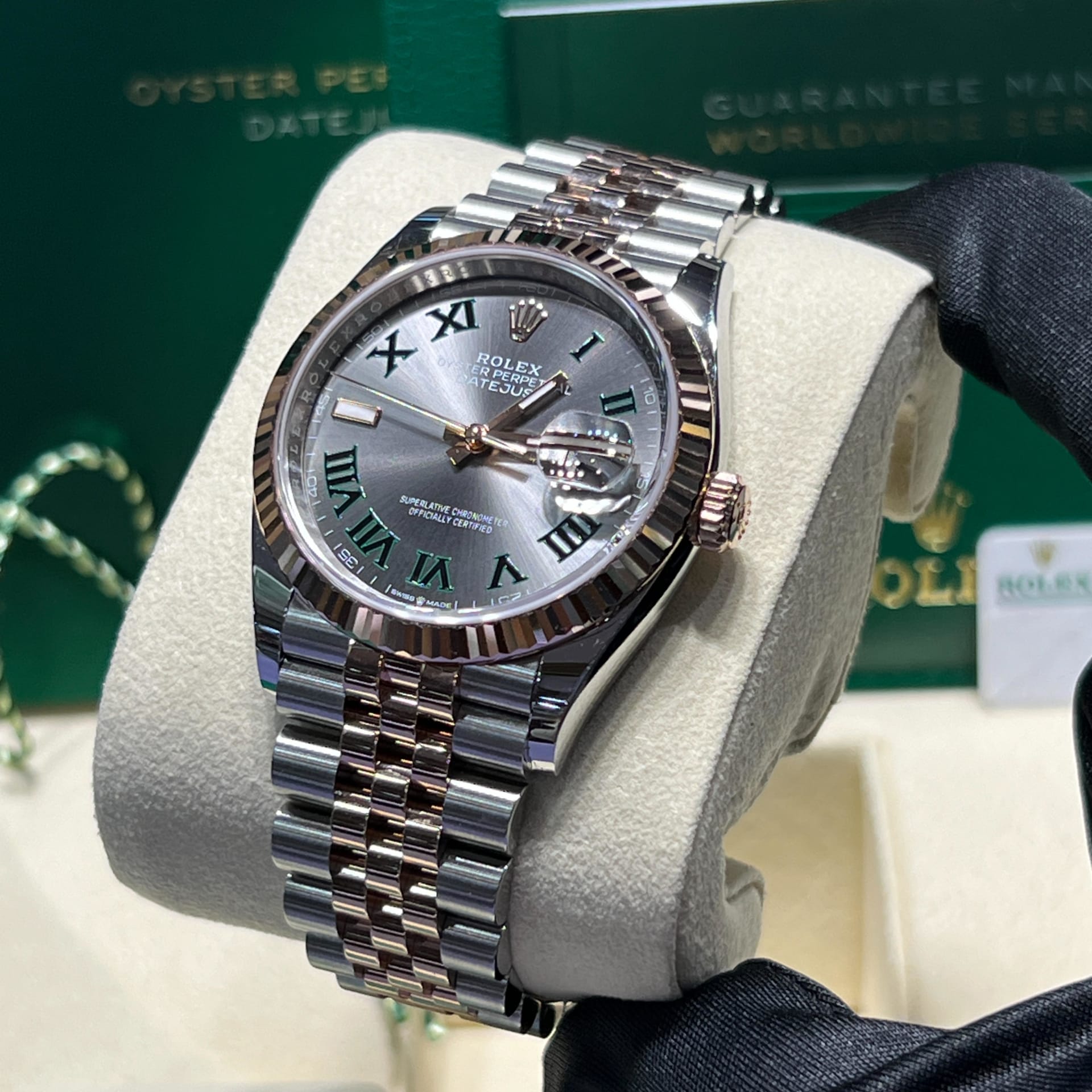 RolexDatejust126234SilverDiamo