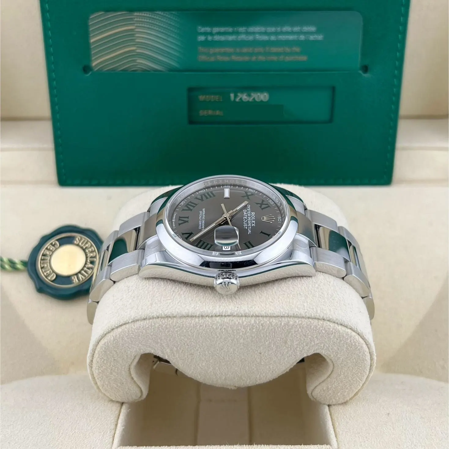 2023 Rolex Datejust 36 "Wimbledon" / Smooth / Oyster 126200-0018 Listing Image 5