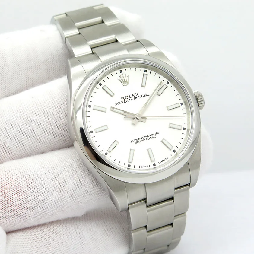 2020 Rolex Oyster Perpetual 39 White 114300-0004 Listing Image 1