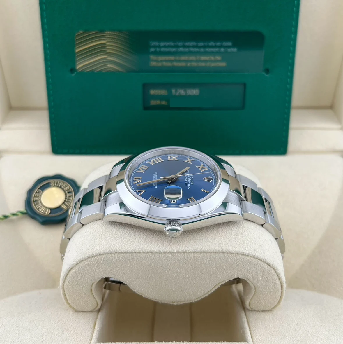 2024 Rolex Datejust 41 Smooth / Blue / Roman / Oyster 126300-0017 Listing Image 4