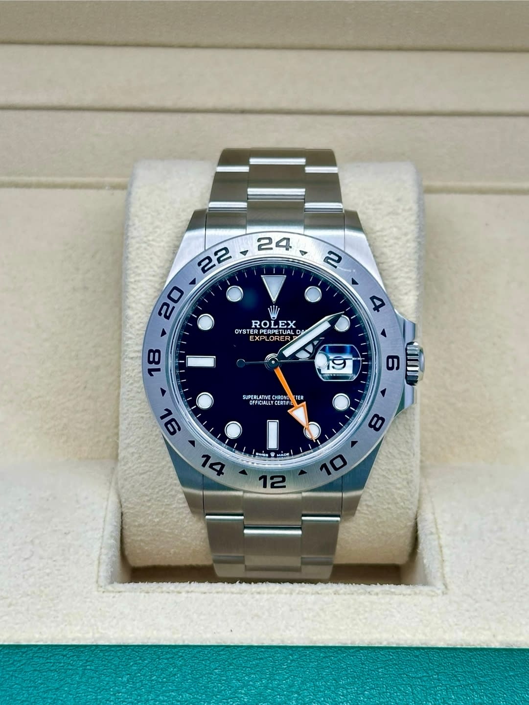 Auction: 2023 Rolex Explorer II Black 226570-0002 | Bezel