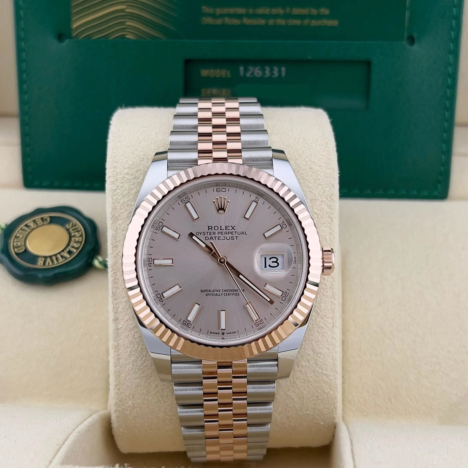 2023 Rolex Datejust 41 Two-Tone / Fluted / Sundust / Jubilee 126331-0010 Listing Image