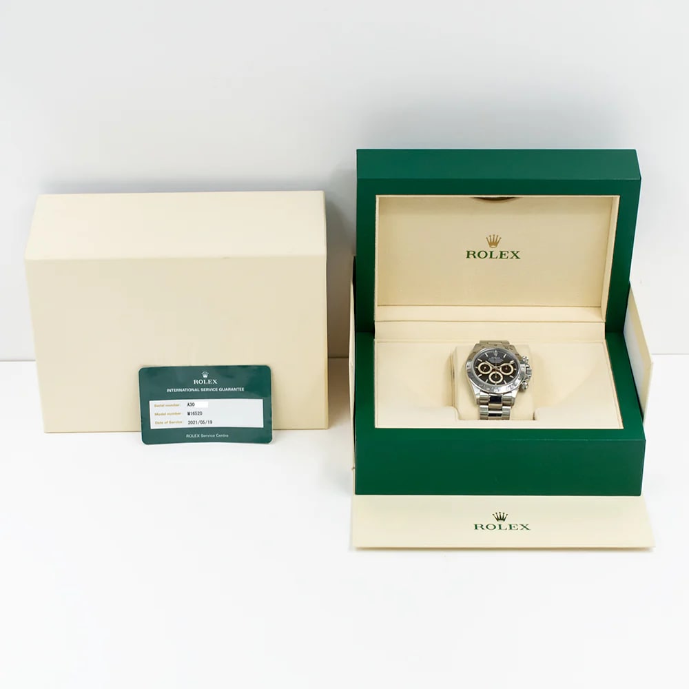 Rolex Daytona Steel / Black / SuperLuminova / Zenith 16520 Watches
