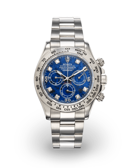 Shop Rolex Daytona White Gold Steel/Silver Dial - 116509