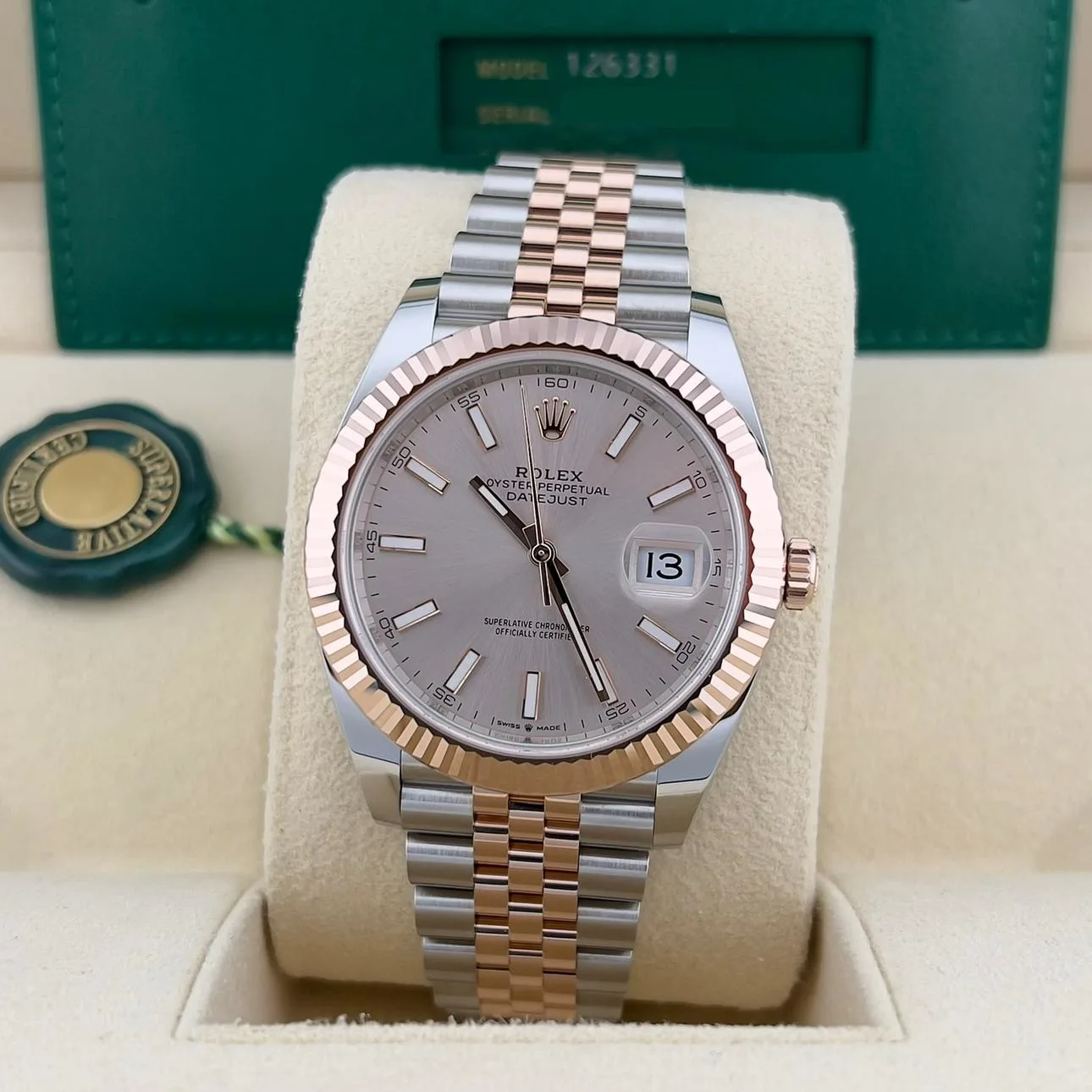 2023 Rolex Datejust 41 Two-Tone / Fluted / Sundust / Jubilee 126331-0010 Listing Image 2