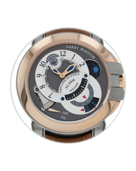 HARRY　TOUR 2014 Harry Winston Ocean Dual Time Gold Edition OCEATZ44WW002