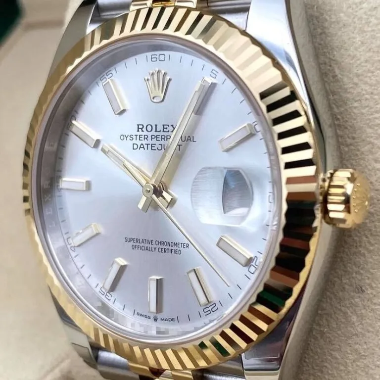 2022 Rolex Datejust 41 Two-Tone / Fluted / Silver / Jubilee 126333-0002 Listing Image 2