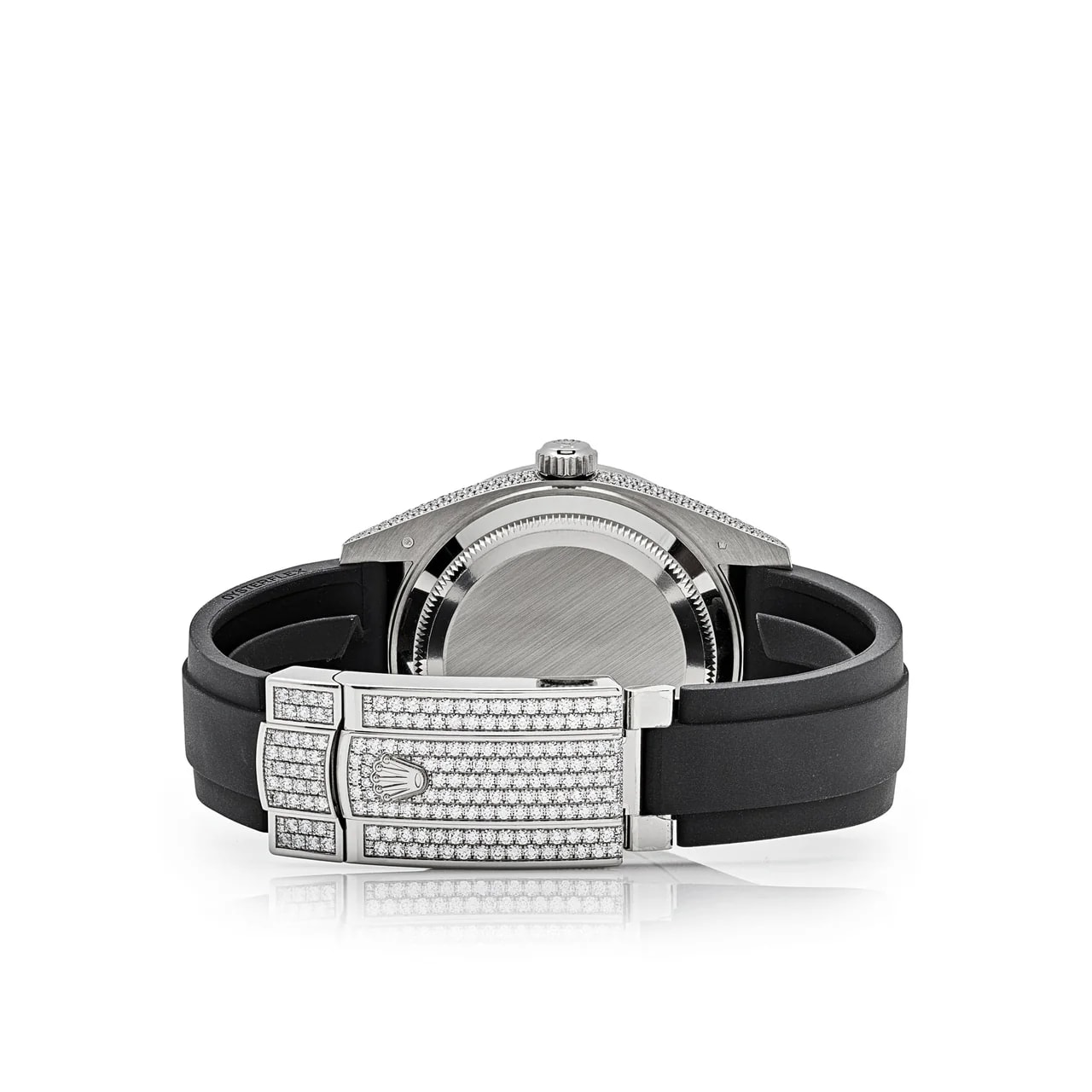 Rolex Sky-Dweller 42 White Gold and Diamond-Set / Baguette