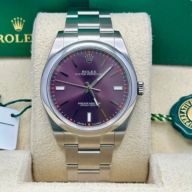 2017 Rolex Oyster Perpetual 39 / Red Grape 114300-0002