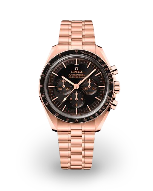 Omega Speedmaster Professional Moonwatch 3861 Sedna Gold / Black / Bracelet 310.60.42.50.01.001  Model Image
