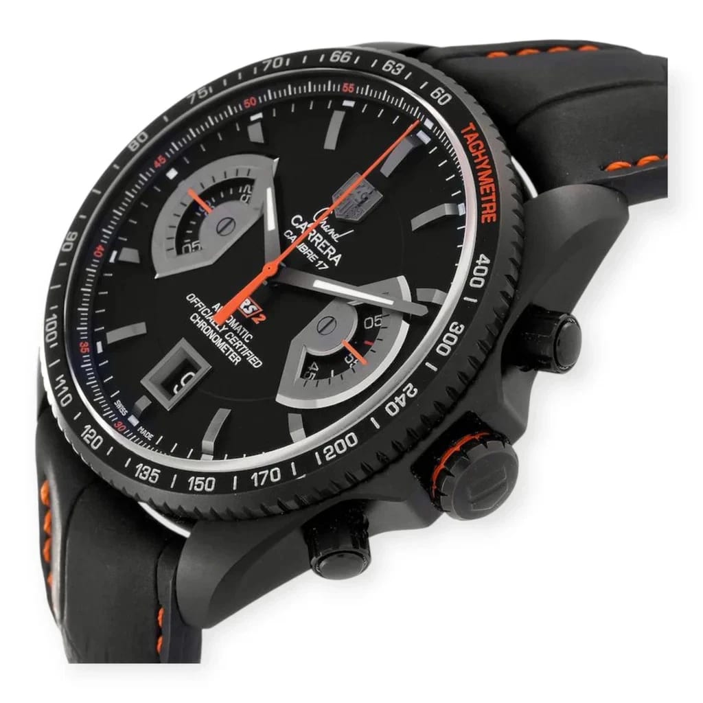 Tag Heuer Grand Carrera Calibre 17 RS2 Titanium PVD / Black - Red