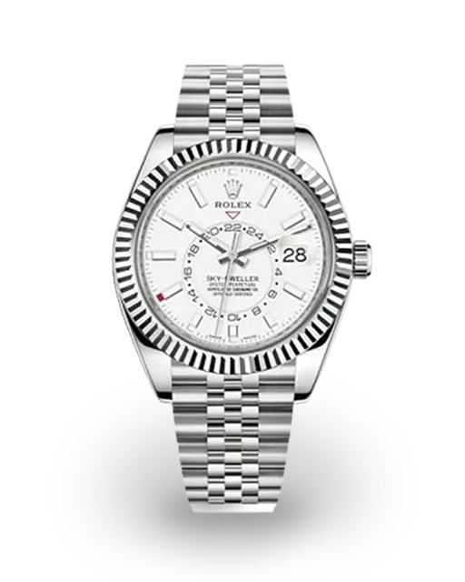 Rolex Sky-Dweller Fluted / White / Jubilee 326934-0002  Model Image