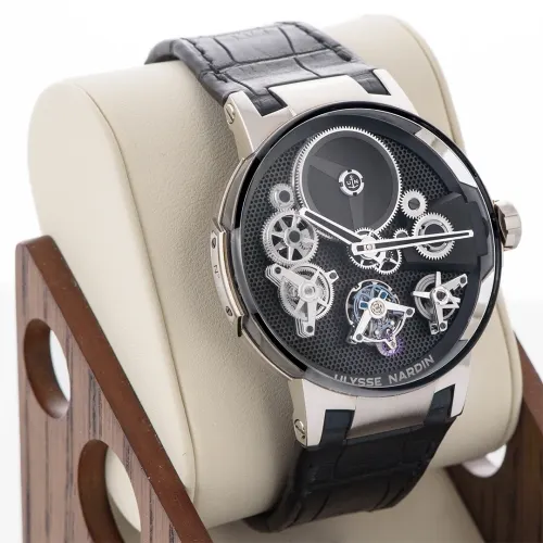 2022 Ulysse Nardin Blast Free Wheel Marquetry 45 White Gold / Black / Strap 1760-176