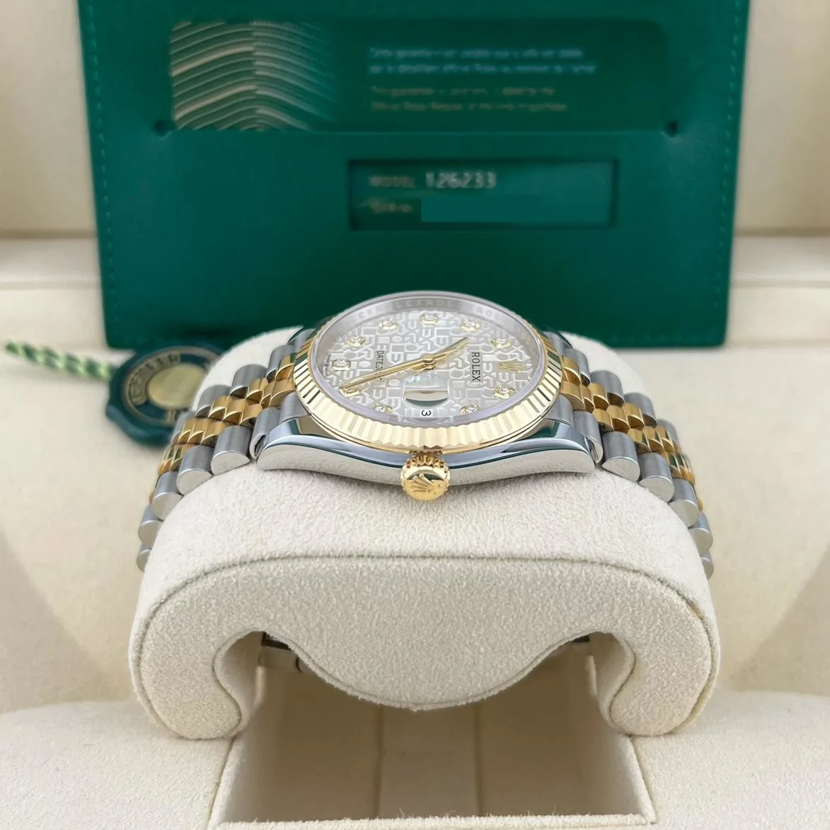 2021 Rolex Datejust 36 Two-Tone Fluted / Silvered Jubilee-Motif 